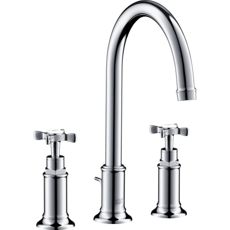 Hansgrohe mélangeur lavabo 3 trous montreux 180 axor vidage automatique chrome