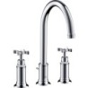 Hansgrohe mélangeur lavabo 3 trous montreux 180 axor vidage automatique chrome