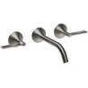 Dornbracht set de finition 3-trous mélangeur mural vaia poignée droite saillie 190mm dark platinum matte