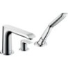 Hansgrohe set de finition mélangeur de bain 3 trous carrelage metris chrome
