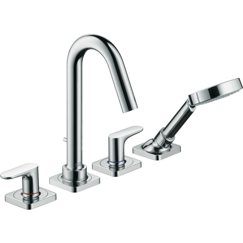 Hansgrohe set de finition mélangeur de bain 4 trous bord de bain citterio M chrome