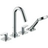 Hansgrohe set de finition mélangeur de bain 4 trous bord de bain citterio M chrome