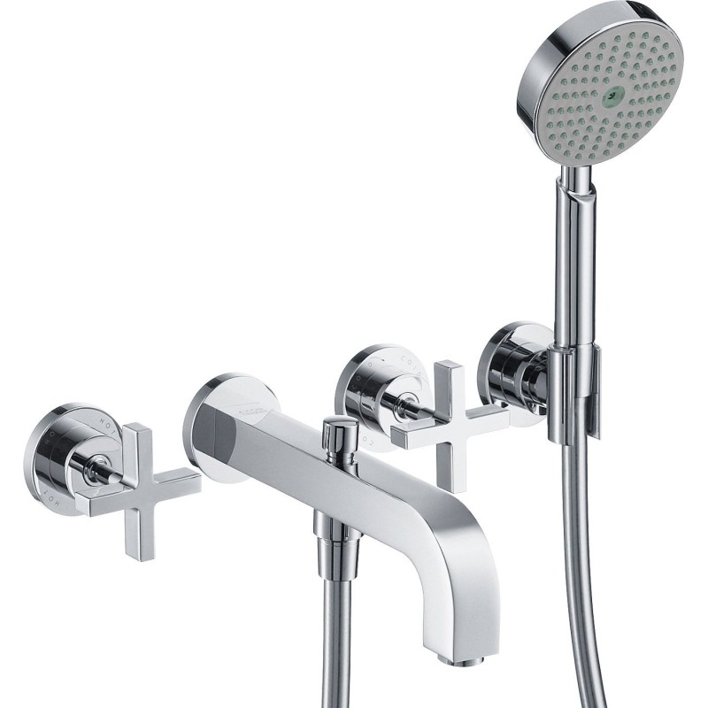 Hansgrohe set de finition mélangeur de bain citterio complet chrome