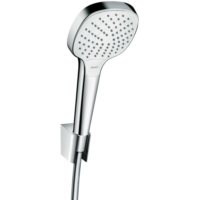 Hansgrohe garniture de bain porter's-croma select e vario 125cm blanc-chrome