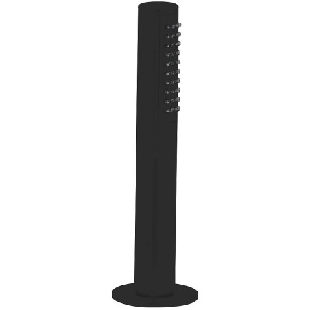 Nobili garniture de bain sur gorge universel rond noir mat