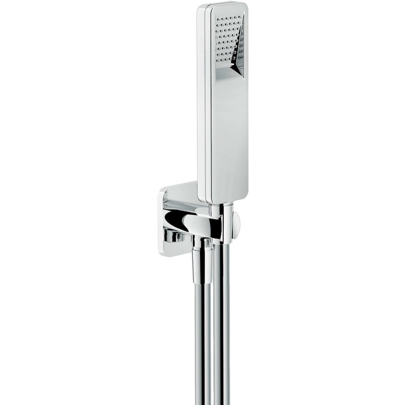 Nobili garniture de bain+coude de raccord mural loop chrome