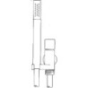Vola garniture de douche t2 chrome 3/4" chrome