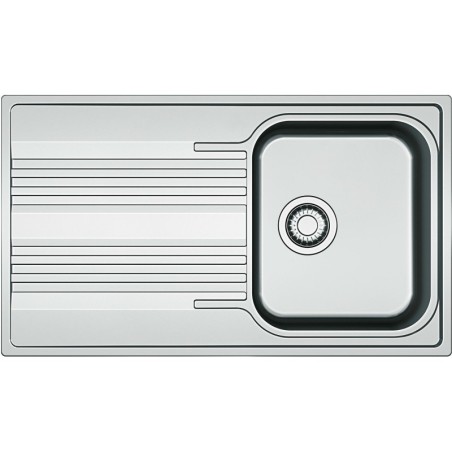 Franke évier encastré smart 1bac+égouttoir 86x50 inclus set évacuation avec siphon
