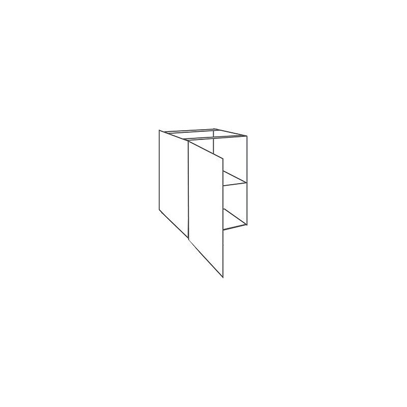 Elément dedecker studio blanc 1 port L60 gauche