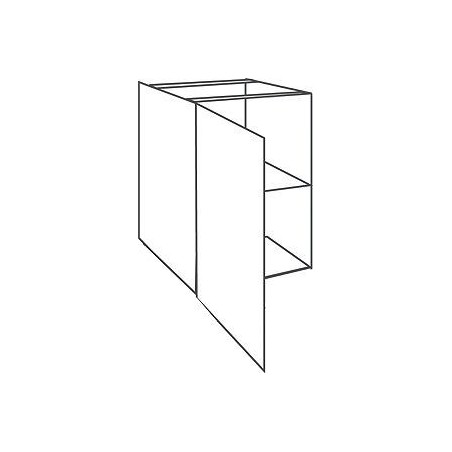 Elément dedecker studio blanc 1 port L60 gauche