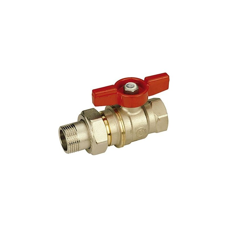 Giacomini robinet bille raccord 3-pièces.3/4"-4/4"