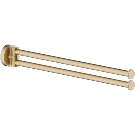 Nobili porte-serviette double mobile 343mm miele brosse