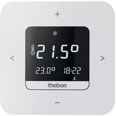 Theben thermostat d'ambiance programmable RAM812TOP3 24 heures/7jours 230V classe IV(2%)