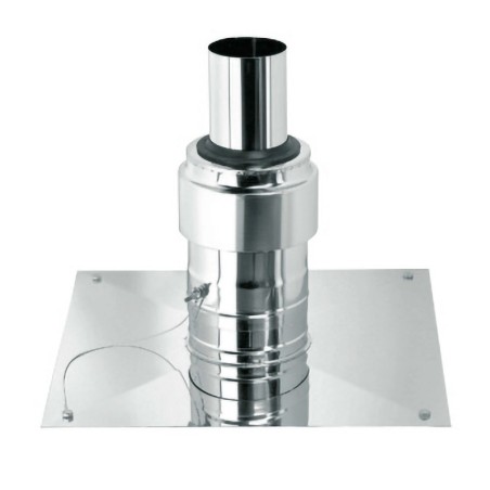 Ubbink rolux couvre cheminee inox pp 110mm