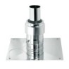 Ubbink rolux couvre cheminee inox pp 110mm
