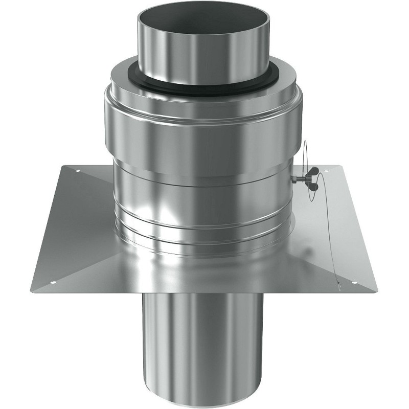 Ubbink terminal cheminée rvs/pp rolux 300/200mm