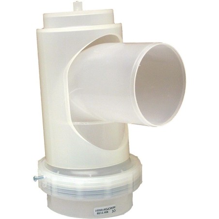 Poujoulat dualis flexcondens coude de support 90°+kit de raccordement flexible 80mm