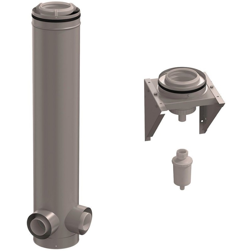 Ubbink kit début clv pp/galva 2 chaudières 90° 125/200