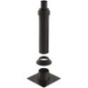 Ubbink kit toit plat clv inox noir 125/200