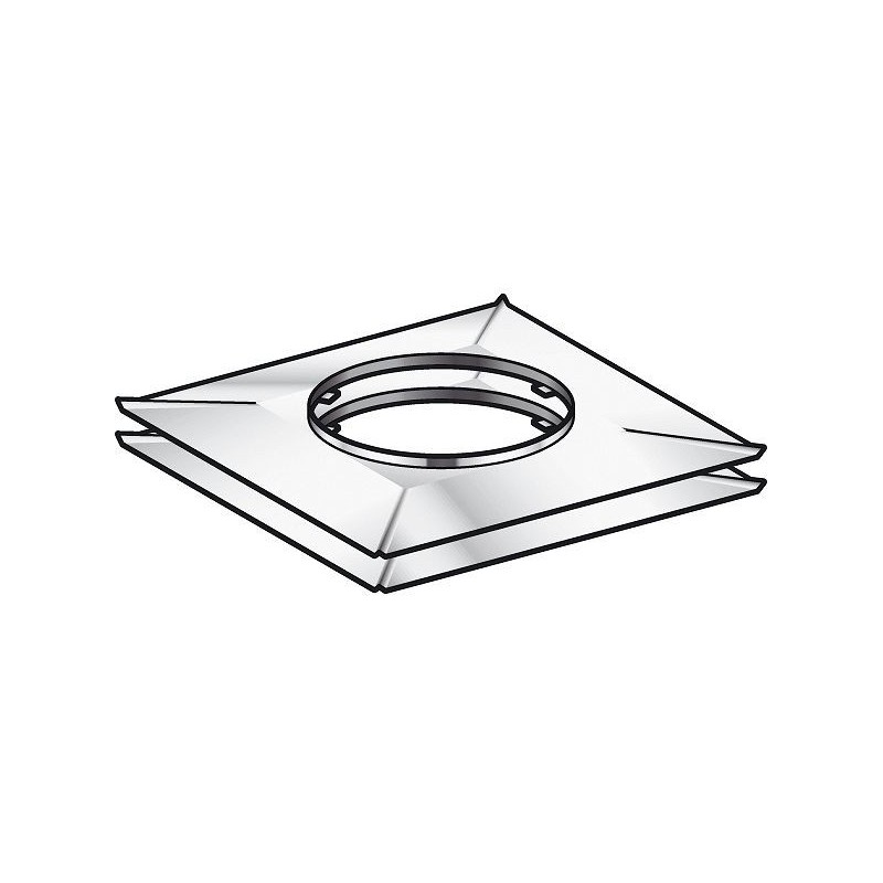 Poujoulat plaque d'étancheité haut-bas condenseur 350x500 150mm