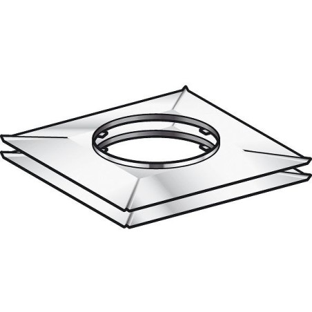 Poujoulat plaque d'étancheité haut-bas condenseur 350x500 150mm