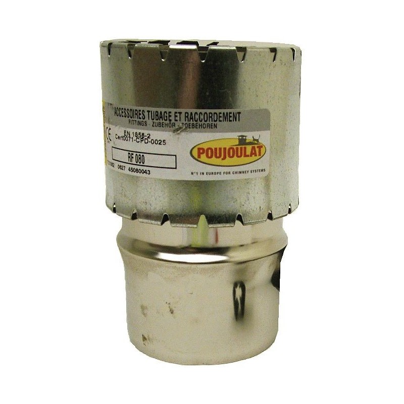 Poujoulat raccord flexible-fixe condenseur 80mm