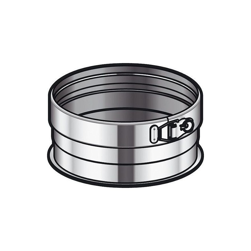 Poujoulat tampon à simple paroi inox condenseur 180mm