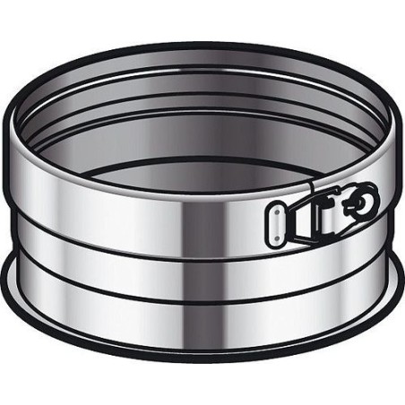 Poujoulat tampon à simple paroi inox condenseur 180mm