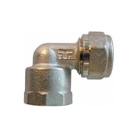 Henco coude à serrer ALUPEX 18 mm-1/2"F