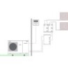Panasonic pompe à chaleur air/eau monobloc aquarea j high performance 2 zone 12kW