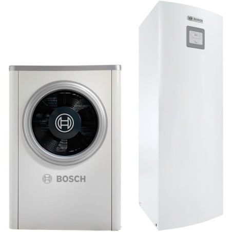 Bosch pompe à chaleur air/eau monobloc avec boiler 190l compress 6000 awm 11kW tri 400v cc A++/ecs a