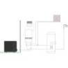 Panasonic pompe à chaleur air/eau split aquarea k t-cap bi-bloc 12kW 1z+ecs 400v