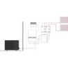 Panasonic pompe à chaleur air/eau split aquarea t-cap k bi-bloc 16kW 400v 2zones