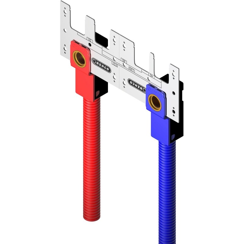 Henco boîte à encastrer rouge 1/2"F-20mm sert set10