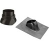 Solin de plomb+ventilation coulissante 125mm 24-45°