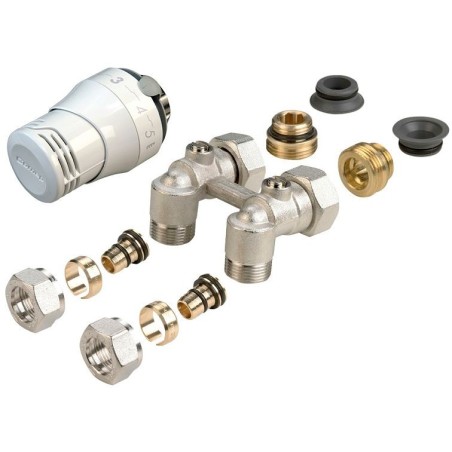 Comap combinaison robinette pour radiateur universal intégré 1/2"-3/4"- 16mm équerre