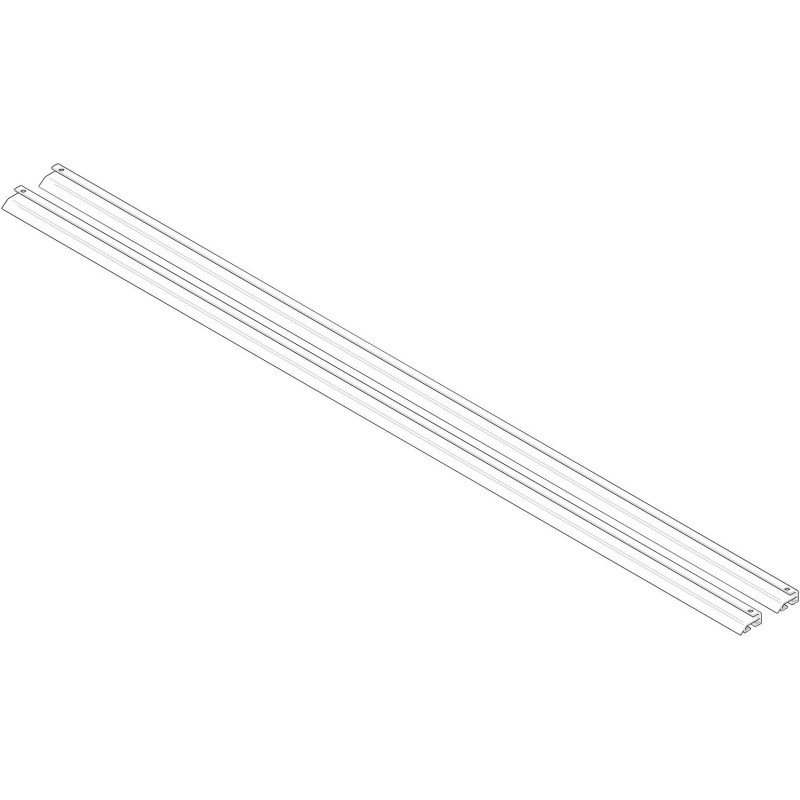 Bulex rail de montage (2pcs) panneau verticale apparent plat