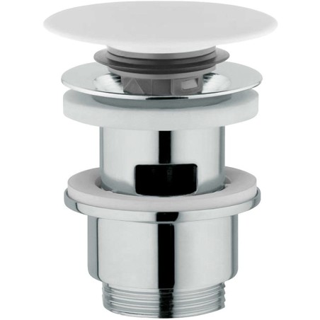 Nobili clic crépine design 5/4" ronde avec trop-plein corian