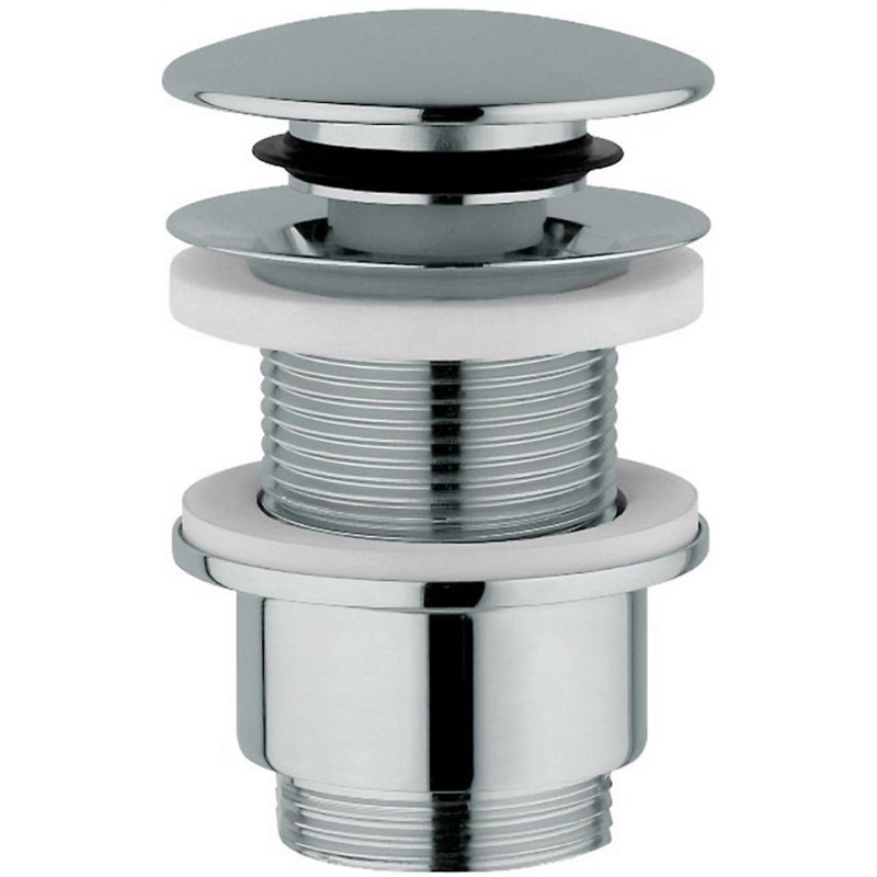 Nobili clic crépine design 5/4" ronde sans trop-plein chrome