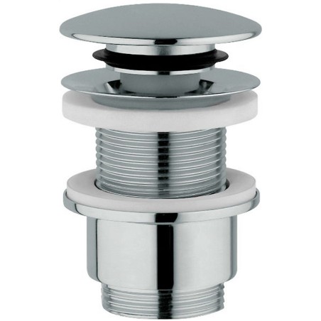 Nobili clic crépine design 5/4" ronde sans trop-plein chrome