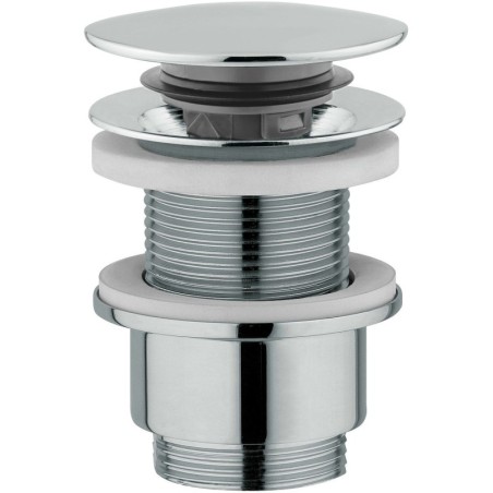 Nobili clic crépine longue 5/4" ronde sans trop-plein chrome