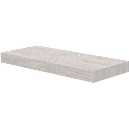 Tablette marbre céramique puro l120 h10 1vidage/trou robinet droite travertin