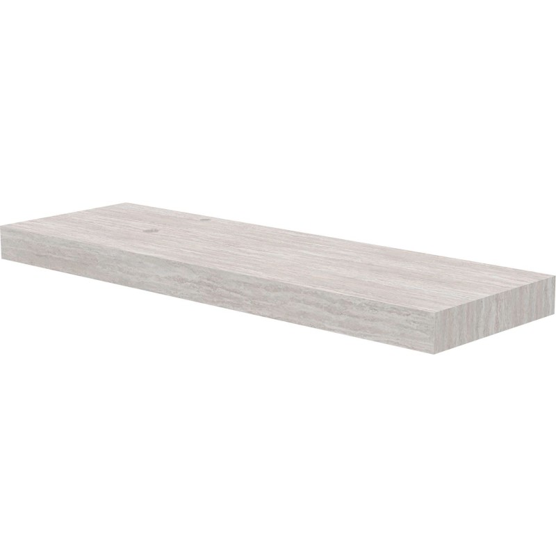 Tablette marbre céramique puro l160 h10 1vidage/trou robinet gauche travertin