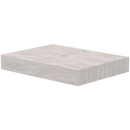 Tablette marbre céramique puro l70 h10 1vidage/trou robinet travertin