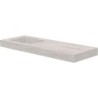Tablette marbre céramique puro lavabo s gauche l120 h10 +trou robinet travertin