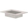 Tablette marbre céramique puro lavabo s l70 h1,2 +trou robinet travertin