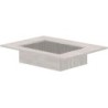 Tablette marbre céramique puro lavabo s l70 h1,2 sans trou robinet travertin