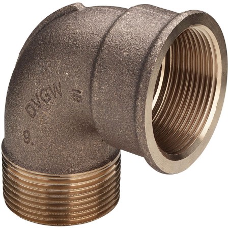 Viega coude DRAAD FITTING bronze 1/2"MF