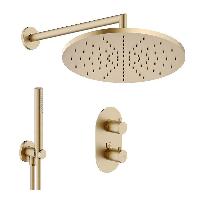 Nobili combinaison de douche à encastrer live 300 miele brosse