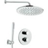 Paffoni combinaison douche à encastrer + douche arrosoir inox